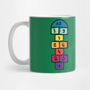 Hopscotch design Mug